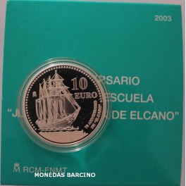 2003 - ELCANO - 10 EUROS - ESPAÑA -PLATA 