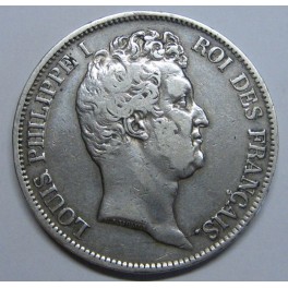 1831- LUIS -ROVEN- 5 FRANCS -FRANCIA -PLATA