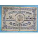 1936 - BENIFAYÓ-  VALENCIA - 50 centimos - BILLETE PAPEL MONEDA