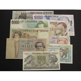 1966 -1990- ITALIA -  LIRE - 10 BILLETES - BANCA 