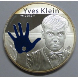 2012- YVES KLEIN - 10 EUROS - FRANCIA- PLATA
