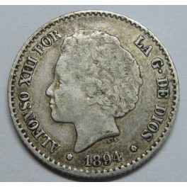 1894- ESPA&Ntilde;A - 50 CENTIMOS - ALFONSO XIII 