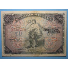 1906. 50 pesetas. www.casadelamoneda.com
