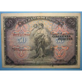 1906. 50 pesetas. www.casadelamoneda.com