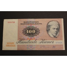 1988- DINAMARCA - 100 KRONER - JENS - BILLETE