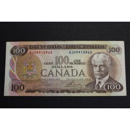 1975- CANADA - 100 DOLLARS- ROBERT- BILLETE 
