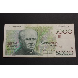 1992- BELGICA - 5000 FRANCS - GUIDO GEZELLE