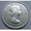 1955- ELIZABETH II-PLATA- DOLLAR- CANADA- CANOA