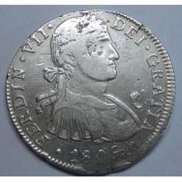 1809- MEXICO - 8 REALES - FERNANDO VII - SILVER