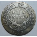 1836 - BARCELONA - 1 PESETA - ISABEL II