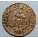 1885- INDOCHINA - 1 CENT - FRANCIA - BRONCE