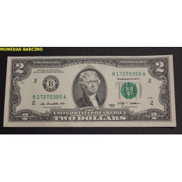 2009- NEW YORK- 2 DOLLARS -BILLETE- USA- JEFFERSON