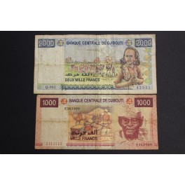 2005- DJIBOUTI- AFRICA- 1000-2000 FRANCS -BILLETE