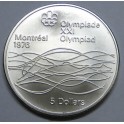 1975- OLIMPIADAS 76 - 5 DOLLARS - CANADA -PLATA