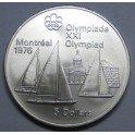 1973- OLIMPIADAS 76 - 5 DOLLARS - CANADA -PLATA