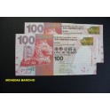 2012- HONG KONG -100 DOLLARS- SHANGHAI - 2 BILLETES