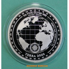 2020- TERRA -PLATA- 5 DOLLARS - TOKELAU- ONZA