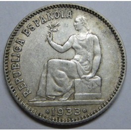 1933 - 2ª  REPUBLICA- 1 PESETA - ESPAÑA