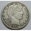 1908- BARBER- 1/2 DOLLAR- USA- ESTADOS UNIDOS