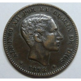 1878 - BARCELONA - 10 CENTIMOS - ALFONSO XII
