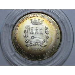 1988 - 5 PESOS - ITALIA 1990 - CUBA