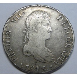 1813- POTOSI - BOLIVIA - 8 REALES - FERNANDO VII - 