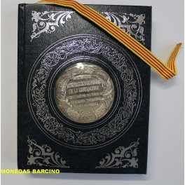 1979- ESTATUT CATALUNYA- LIBRO- MEDALLA - PLATA