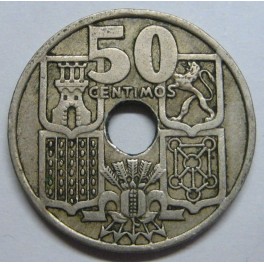 1949 - 51 - FLECHAS INVERTIDAS - 50  CENTIMOS