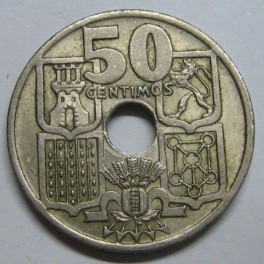 1949 - 51 - FLECHAS INVERTIDAS - 50  CENTIMOS