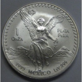 1995- LIBERTAD - ONZA - MEXICO - PLATA- BULLION