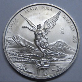 1997- LIBERTAD - ONZA - MEXICO- PLATA- BULLION