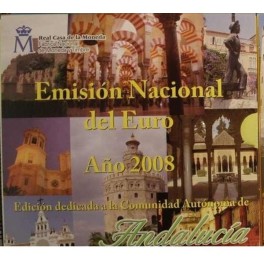 2008- ESPAÑA - EUROS - ANDALUCIA -1 BLISTER