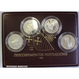 1987- PORTUGAL -PLATA - 100 ESCUDOS - 4 MONEDAS