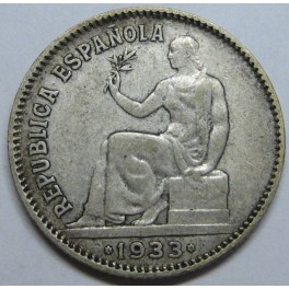 1933- 1 PESETA - ESPAÑA - SEGUNDA REPUBLICA 