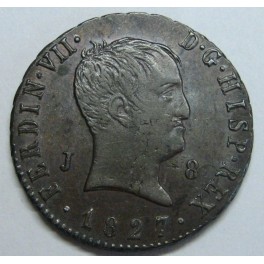 1827 - JUBIA - 8 MARAVEDIS - FERNANDO VII 