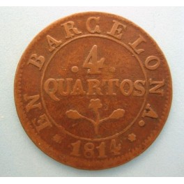 1814 - ACUÑACIONES EN  BARCELONA - 4 CUARTOS -EPOCA NAPOLEONICA