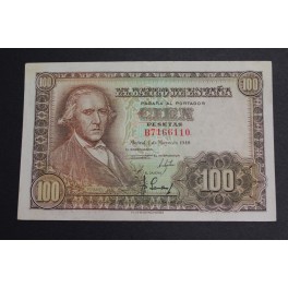 1948- BAYEU- 100  PESETAS -BANCO ESPAÑA - BILLETE