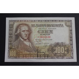 1948- BAYEU- 100  PESETAS -BANCO ESPAÑA - BILLETE