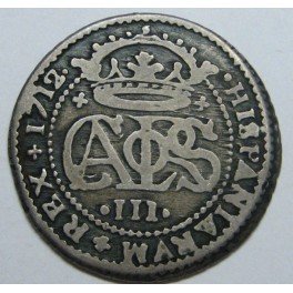 1712 - BARCELONA - 2 - REALES - CARLOS III PRETENDIENTE