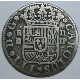 1760- MADRID - 2 REALES - CARLOS III - PLATA