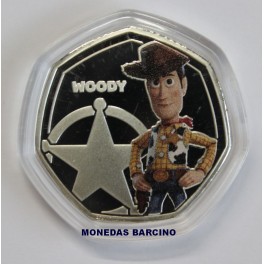 2024- WOODY -DISNEY- COLOR - PIXAR - MEDALLA