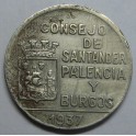 1937- SANTANDER PALENCIA Y BURGOS - 1 PESETA