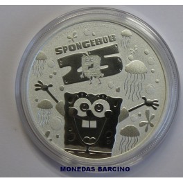 2024- BOB ESPONJA - DOLLAR - TUVALU -ONZA 