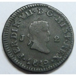 1819- JUBIA - 2 MARAVEDIS - FERNANDO VII 