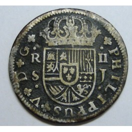 1725 - SEVILLA - 2 REAL -FELIPE V - PLATA