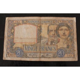 1941- 20 FRANCS -TRAVAIL - FRANCE - FRANCIA