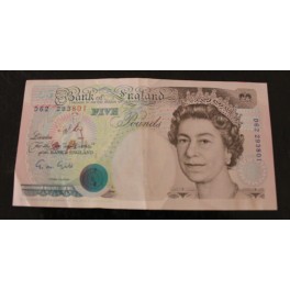 1990-91- GREAT BRITAIN - 5 POUNDS - ELIZABETH II