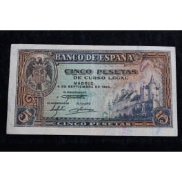 1940 - ALCAZAR SEGOVIA - SERIE J - BANCO ESPAÑA 