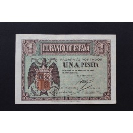 1938- 28 FEBRERO -SERIE C - 1 PESETA - BURGOS 