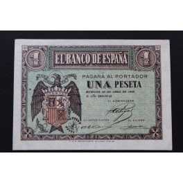 1938- 30 ABRIL -SERIE D - 1 PESETA - BURGOS 